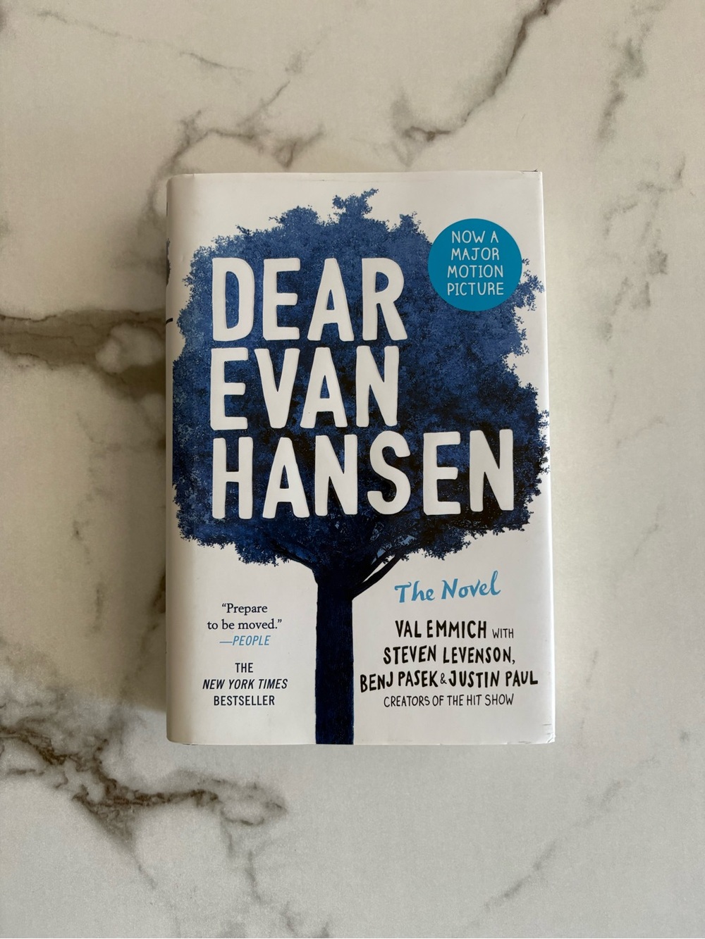 Dear Evan Hansen: The Novel YA Fiction Broadway Adaptation Hardcover Book